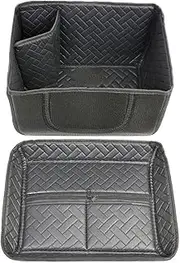45L Motorcycle Top Box Rear Trunk Cover Pad Tail Luggage Case Toolbox Inside Liner Inner Lining Cushion PU Leather(Black)