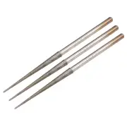 Mini Diamond Burrs Drill Bits for Rotary Tool 2.35mm Shank 2.6mm Conial 3 Pcs