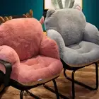 Kawaii Seat Cushion Soft Plush Padded Chair Support Backrest Home Decor Trendy