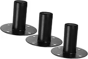 MERRYHAPY 3pcs Stage Speaker Stand Aluminum Alloy Speaker Holder Stable Base Easy to Install and Replace Vibration Reduction for Better Sound