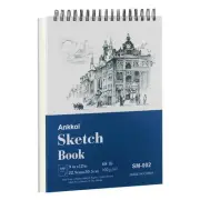9" x 12" Sketch Book, Hardcover Sketchbook, Top Spiral Bound Sketch Pad, 100 ...