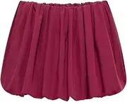 [STKARCV] Women's Balloon Mini Elastic Waist, Voluminous Hem, Female Skirts