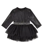 [Balmain Kids] Balmain Kids Baby tiered dress M 12 black