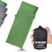 Ultralight Sleeping Bag Liner - Lighter & Compact, 3 Sizes Travel Sheets Adult