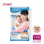 【貼身寶貝】3D立體包臀舒適棉感 坐月子專用免洗褲L-XXL(5件/包X12入)