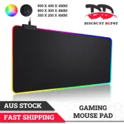 RGB Extended Mousepad LED Gaming Mouse Pad Large Keyboard Desk Anti-slip Mat