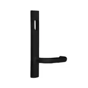 Lockwood Square End Plate Concealed Fix With Cylinder Hole & 70 Lever Matt Black