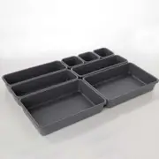 Organizer, home storage box, desk drawer organizer, 8 pieces