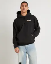 Rodeo Slacker Hoodie Worn Black