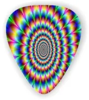 10 X TWIRLY ~ GUITAR PICKS, Genuine Celluloid Guitar Picks