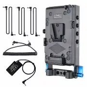 V-mount Plate D-Tap+Dummy Battery+15mm Rod Clamp Set for Panasonic S1 S1H S1R M