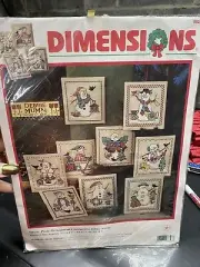 Dimensions Debbie Mumm Cross Stitch Kit Snow Pals Ornaments 8623