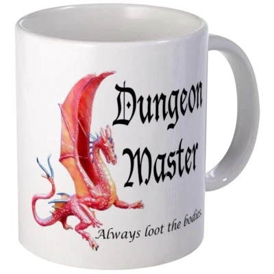 11oz mug Dungeon Master - Always Loot the Bodies Ceramic Coffee Cup