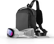[iofeiwak] Portable Storage Shoulder Bag for Vision Pro & Accessories - Lightweight Storage Travel Bag - Black
