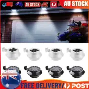 2-10PCS Solar Gutter Lights Outdoor 3 LEDs Fence Light Waterproof Security Lamps