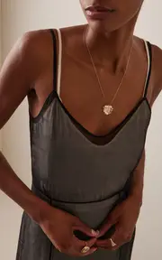 [Pascale Monvoisin] Chiara 9K Yellow Gold Diamond Necklace