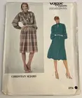 Vogue 2774 Vintage 80s Sewing Pattern Size: 14 CHRISTIAN AUJARD Dresses