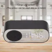 Radio Alarm Clock Dual Alarm Clock Portable Digital Alarm Clock with BT Speaker
