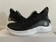 Under Armour Curry Flow 8 - Black/White - Size 9 US - New in Original Box/Unworn