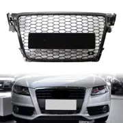 For Audi A4 B8 2009-12 Front RS Honeycomb Mesh Hood Bumper Grill Grille Cover