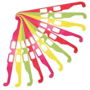 20 Pcs Rainbow Hearts Diffraction Glasses Heart Shapes 3D Glasses Special Effect Light For Outdoor Music Party Displays Holiday Clubs Lights Assort...