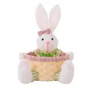 Easter Candy Dish, Bunny Easter Basket, Easter Candy Storage Basket, Gift9645