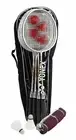 Yonex 4 Players Badminton Racquet Set Racket - Shuttlecocks -Net - Poles - Bag