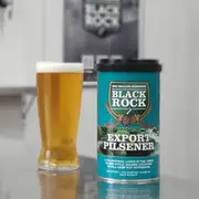 Black Rock Export Pilsner Classic Bohemian Pilsner Homebrew Beer Extract Tin