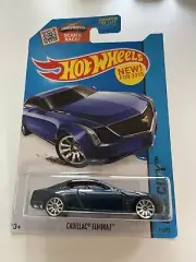 2015 Hot Wheels New Model HW City Cadillac Elmiraj MTFK Blue w Chrome 10 spokes