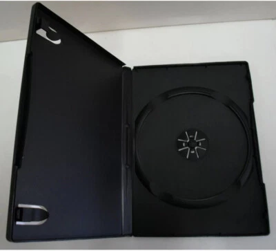 Bulk 5 Pack New Quality Black Single CD/DVD/BluRay Discs (Std Size - 14mm) Cases