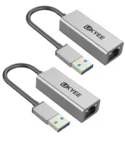 USB to Ethernet Adapter 2-Pack, USB 3.0 to Gigabit LAN Network Adapter, Drive...