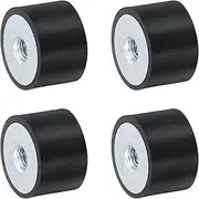 uxcell 4Pcs 30 x 20mm M8 Thread Female Rubber Mounts, Vibration Isolators, Replaces Anti Vibration Pads Flat Silent Block Base Block