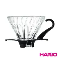 在飛比找momo購物網優惠-【HARIO】V60黑色01玻璃濾杯(VDG-01B)