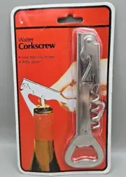 NEW Vintage Waiter Corkscrew Lever Type Cork Remover Bottle Opener Metal