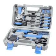 Tool Set General Hand Tool Kit with Plastic Toolbox Storage Case, Automotive ...