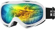 OutdoorMaster OTG Ski Goggles - Over Glasses Ski/Snowboard Goggles for Men, Women & Youth - 100% UV Protection