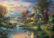 Schmidt 1000 Piece Jigsaw Puzzle - Thomas Kinkade - Nature's Paradise