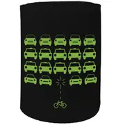 Alcohol Stubby Holder - Bike Invaders Cycling - Funny Novelty Birthday Gift Joke Beer Can Bottle