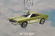 Lauren Green 1968 AMC AMX Custom Christmas Ornament Classic Muscle Car Adorno
