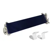 Portable Foot Hammock Polyester Desk Rest Foot Put Adjustable Rest Tables Foot Put Feet Swing Footrest for Office Home Camping Navy Blue