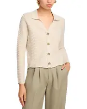 Sioni Wavy Pointelle Sweater