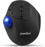 Perixx PERIPRO-801 Bluetooth 5.1 Trackball Mouse, Build-in 1.34 Inch Trackball with Pointing Feature, Black
