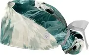 [YTYVAGT] 2-Pc,Gourd-Shaped Working Cap,Fisherman Hat with Buttons and Cotton Sweatband,Animal Polar Bear Snow Pattern