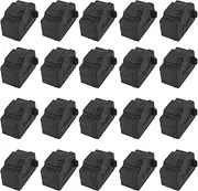 VGOL 20PCS RJ45 Silicone Protectors Compatible with Pylontech US2000 US3000 US5000 Type B Batteries 10x12.5x8mm Batteries Port Covers Black