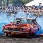 LAMINATED FORD Car poster, v8 supercars, Utes, commodore. Monaro, BURNOUTS,1