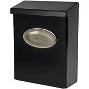 Gibraltar Mailboxes Designer Locking Medium Capacity Galvanized Steel Black,