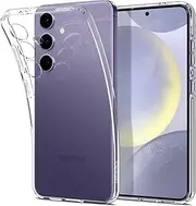 [Spigen] Liquid Crystal Designed for Samsung Galaxy S24 Plus Case (2024) Exact Fit Slim Lightweight Flexible Layer Soft Clear Cover - Clear