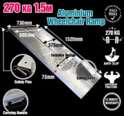 Wheelchair Ramp 5FT Aluminium Folding Mobility Scooter Portable Loading Ramps