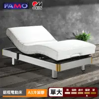 在飛比找momo購物網優惠-【FAMO 法摩】鋁框線控電動床 德國OKIN馬達(單大3.