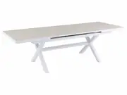 FurnitureOkay Mosman Ceramic Outdoor Extendable Dining Table (200/260x100cm) - White